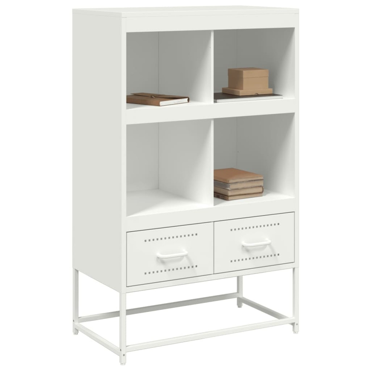vidaXL Ντουλάπι Λευκό 68x39x111,5 εκ. από Χάλυβα
