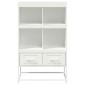 vidaXL Ντουλάπι Λευκό 68x39x111,5 εκ. από Χάλυβα