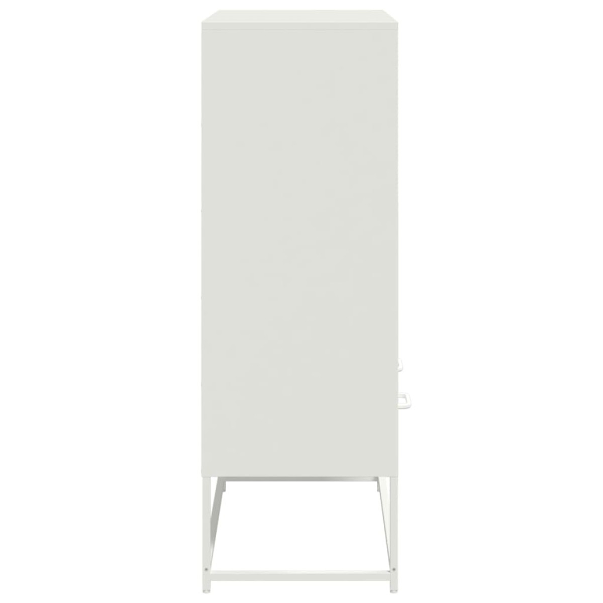 vidaXL Ντουλάπι Λευκό 68x39x111,5 εκ. από Χάλυβα