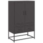 vidaXL Ντουλάπι Μαύρο 68x39x111,5 εκ. από Χάλυβα