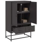 vidaXL Ντουλάπι Μαύρο 68x39x111,5 εκ. από Χάλυβα