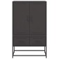 vidaXL Ντουλάπι Μαύρο 68x39x111,5 εκ. από Χάλυβα