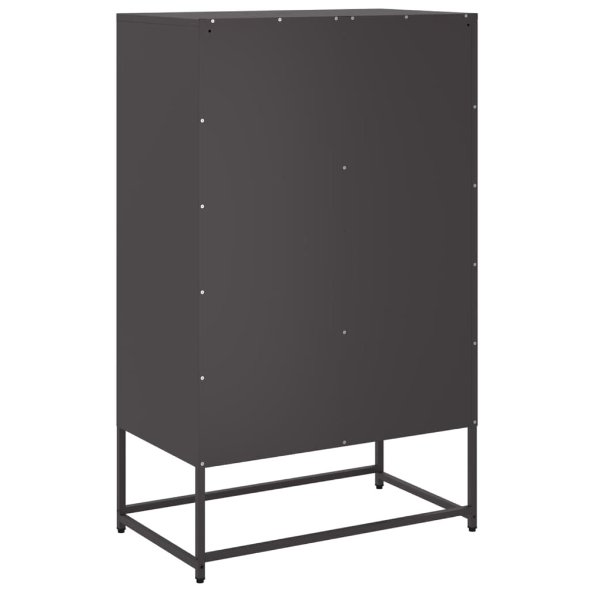 vidaXL Ντουλάπι Μαύρο 68x39x111,5 εκ. από Χάλυβα