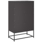 vidaXL Ντουλάπι Μαύρο 68x39x111,5 εκ. από Χάλυβα