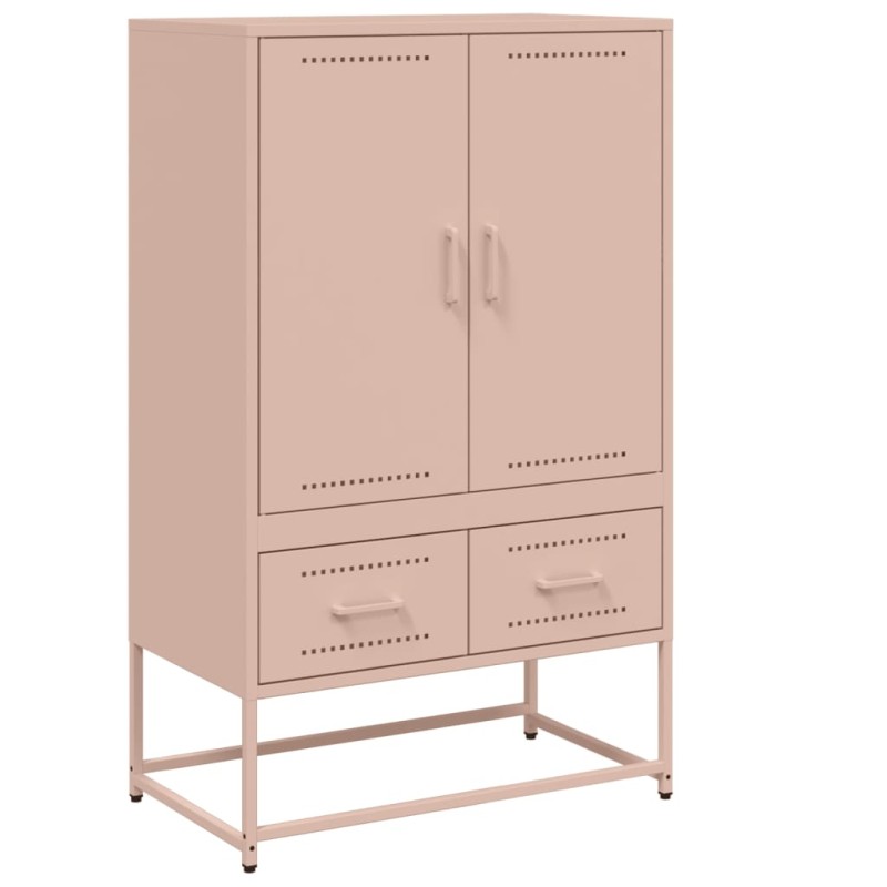 vidaXL Ντουλάπα Ροζ 68 x 39 x 111,5 εκ. από Χάλυβα
