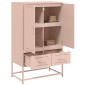 vidaXL Ντουλάπα Ροζ 68 x 39 x 111,5 εκ. από Χάλυβα