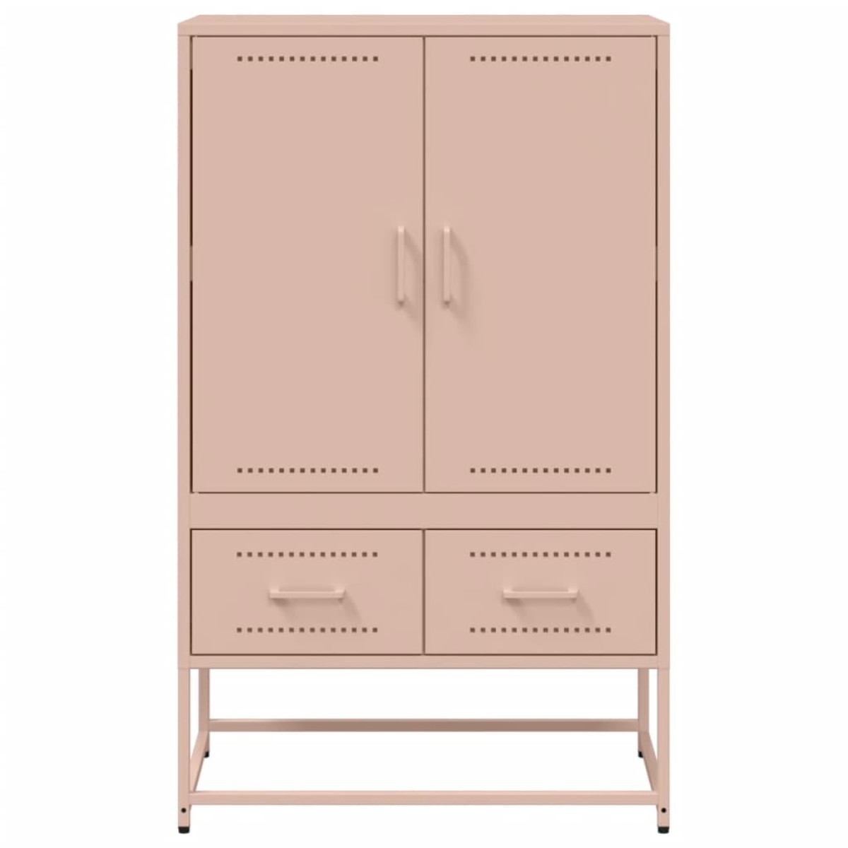 vidaXL Ντουλάπα Ροζ 68 x 39 x 111,5 εκ. από Χάλυβα