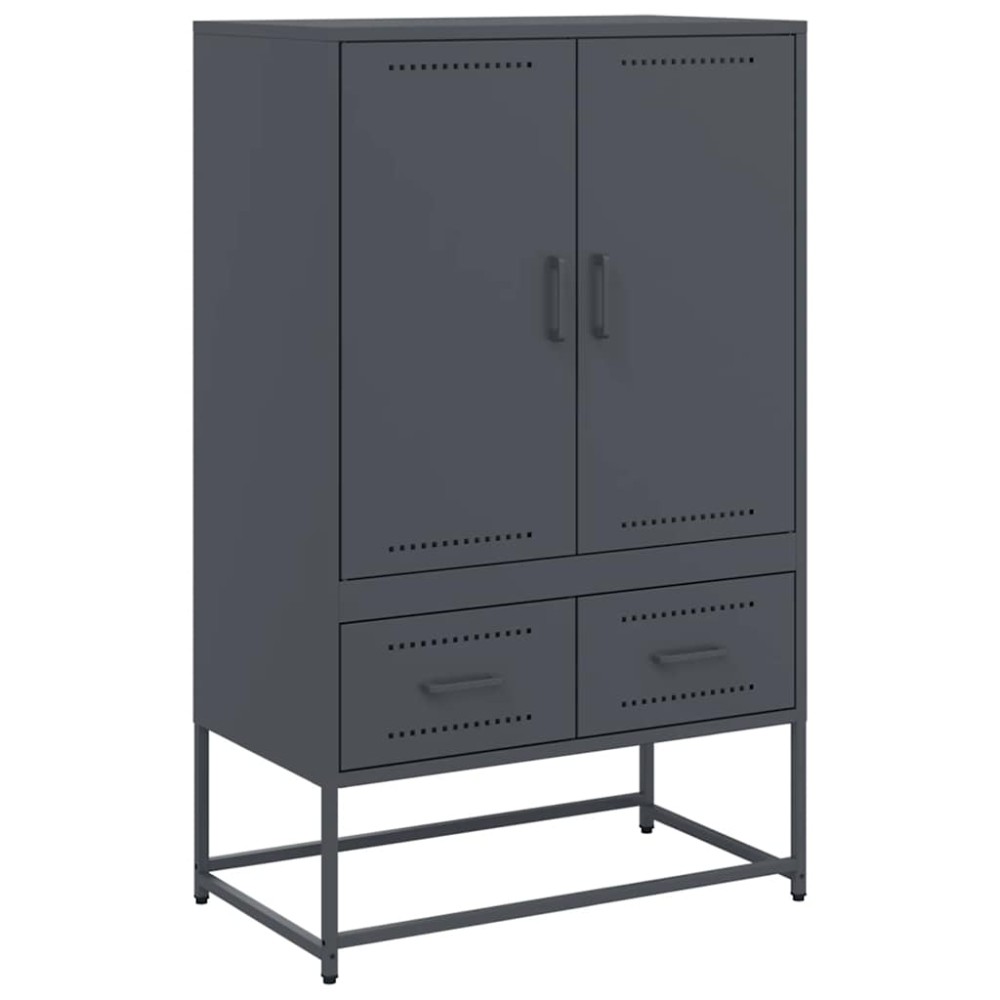 vidaXL Ντουλάπι Ανθρακί 68x39x111,5 εκ. από Χάλυβα