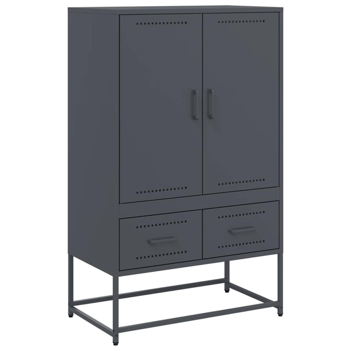 vidaXL Ντουλάπι Ανθρακί 68x39x111,5 εκ. από Χάλυβα