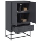 vidaXL Ντουλάπι Ανθρακί 68x39x111,5 εκ. από Χάλυβα