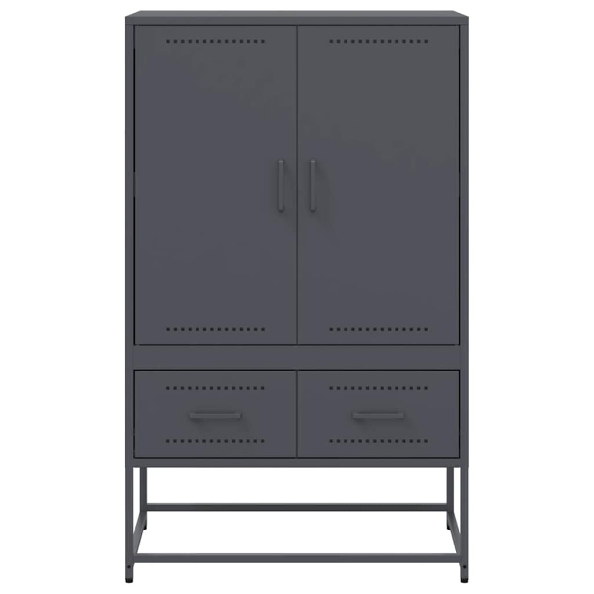 vidaXL Ντουλάπι Ανθρακί 68x39x111,5 εκ. από Χάλυβα