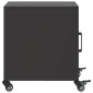 vidaXL Κομοδίνο Μαύρο 36x39x43,5 εκ. από Χάλυβα
