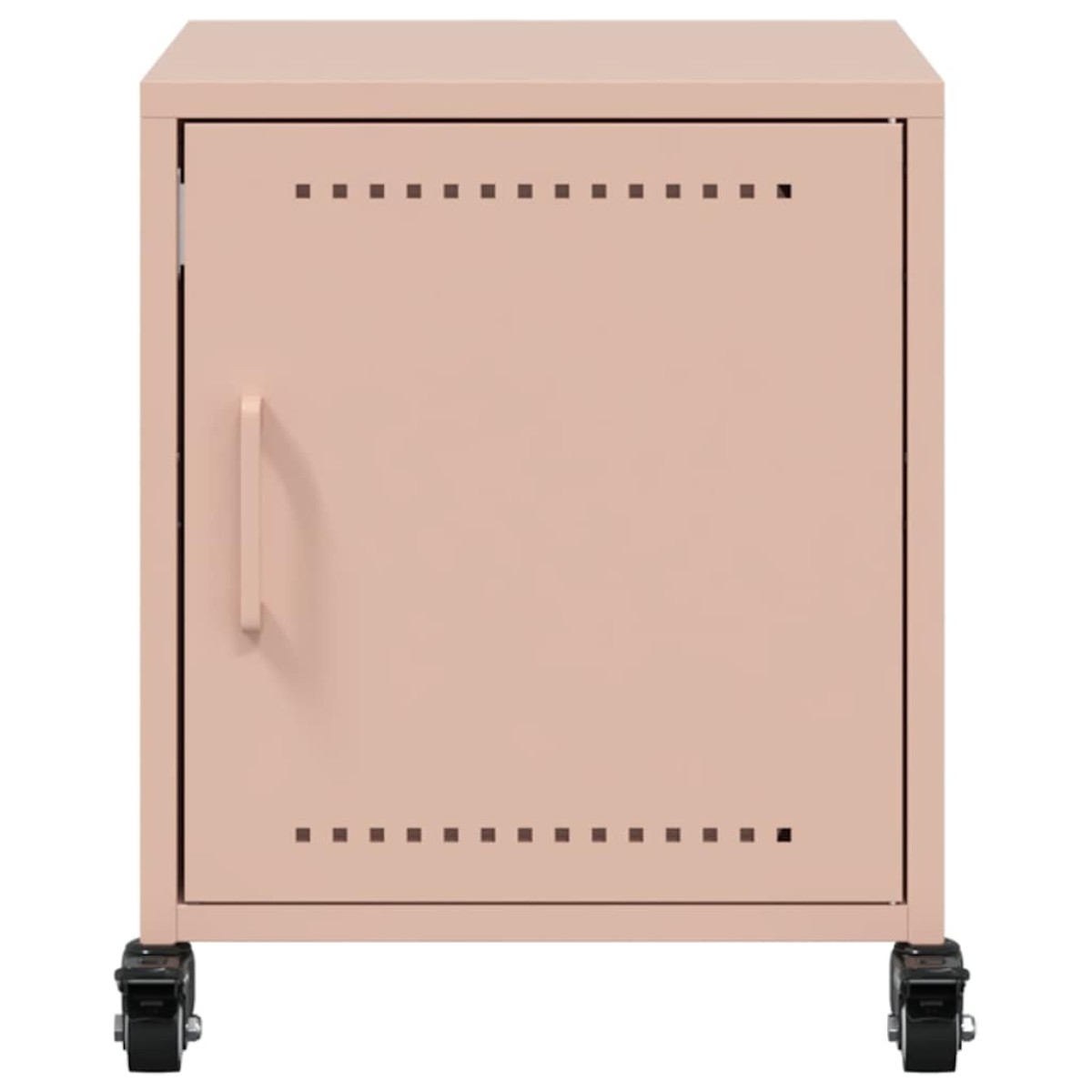 vidaXL Κομοδίνο Ροζ 36x38,5x43,5 εκ. από Χάλυβα