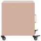 vidaXL Κομοδίνο Ροζ 36x38,5x43,5 εκ. από Χάλυβα