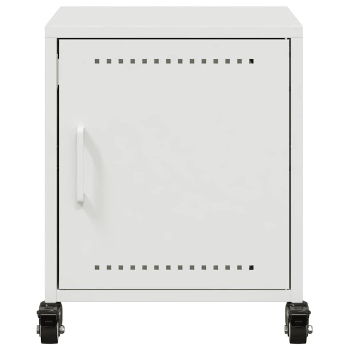 vidaXL Κομοδίνα 2 τεμ. Λευκό 36x39x43,5 εκ. από Χάλυβα