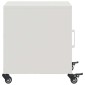 vidaXL Κομοδίνα 2 τεμ. Λευκό 36x39x43,5 εκ. από Χάλυβα