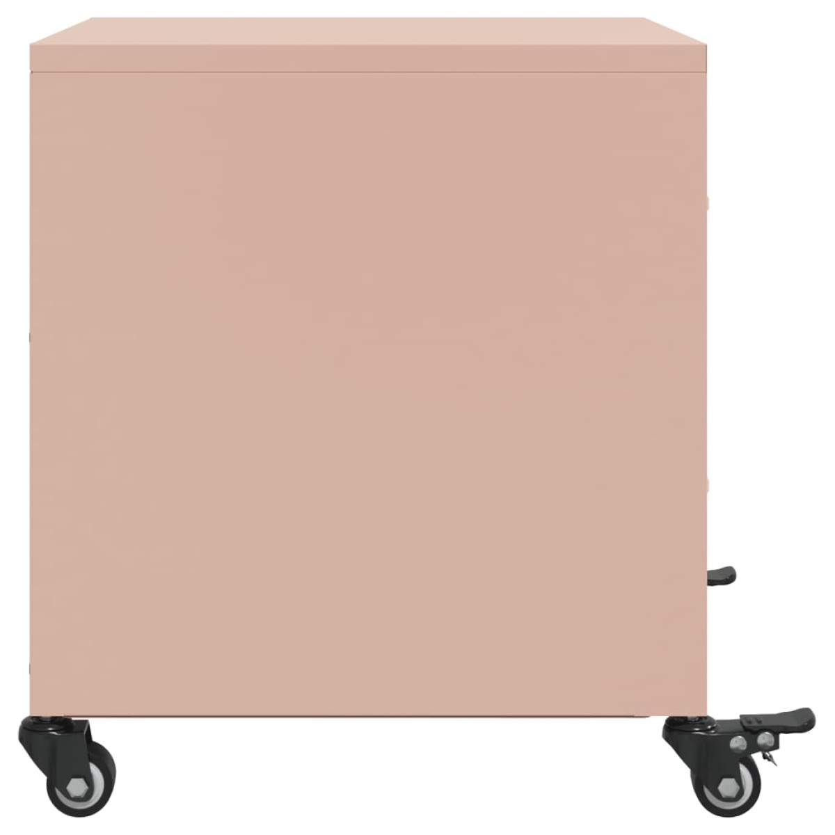 vidaXL Κομοδίνα 2 τεμ. Ροζ 36x39x43,5 εκ. από Χάλυβα