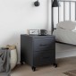 vidaXL Κομοδίνο Ανθρακί 36 x 39 x 43,5 εκ. από Χάλυβα