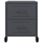 vidaXL Κομοδίνο Ανθρακί 36 x 39 x 43,5 εκ. από Χάλυβα