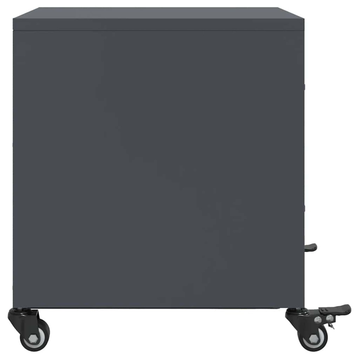vidaXL Κομοδίνο Ανθρακί 36 x 39 x 43,5 εκ. από Χάλυβα