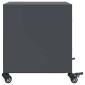 vidaXL Κομοδίνα 2 τεμ. Ανθρακί 36x39x43,5 εκ. από Χάλυβα