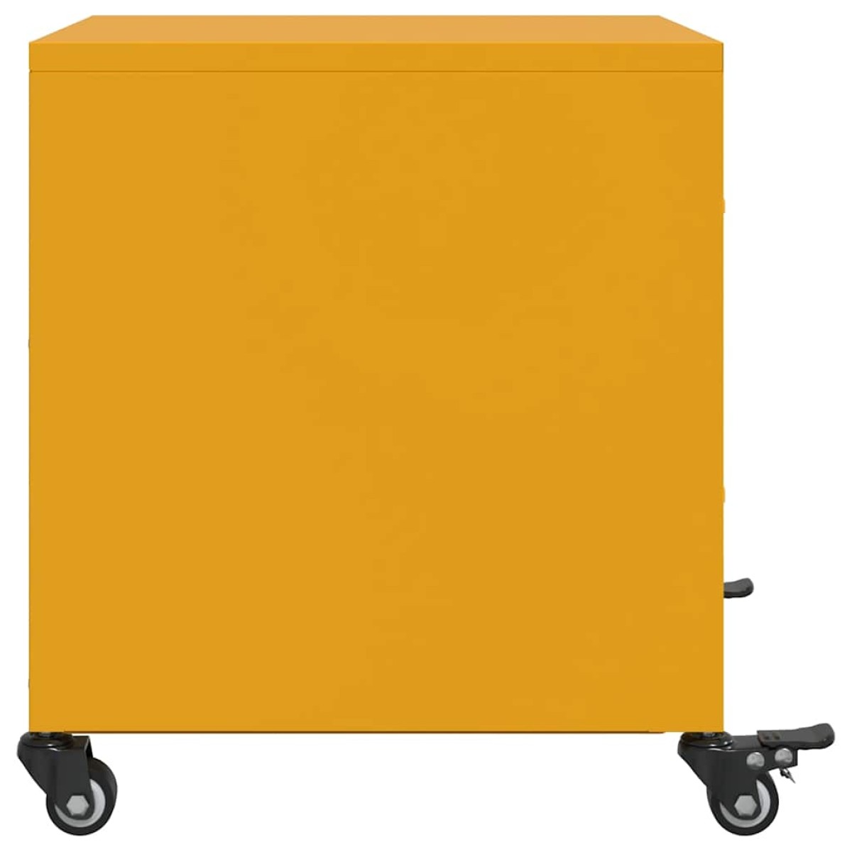 vidaXL Κομοδίνα 2 τεμ. Μουσταρδί 36x39x43,5 εκ. από Χάλυβα