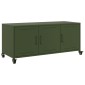 vidaXL Έπιπλο Τηλεόρασης Πράσινο Λαδί 100,5x39x43,5 εκ. από Ατσάλι