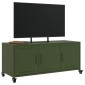 vidaXL Έπιπλο Τηλεόρασης Πράσινο Λαδί 100,5x39x43,5 εκ. από Ατσάλι