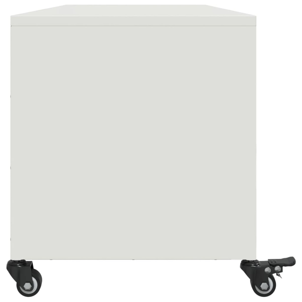 vidaXL Έπιπλο Τηλεόρασης Λευκό 100,5x39x43,5 εκ. Ατσάλι