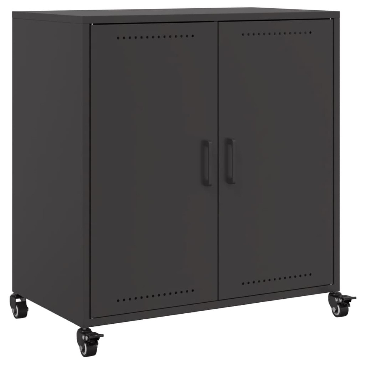 vidaXL Ντουλάπι Μαύρο 68x39x72 εκ. από Χάλυβα