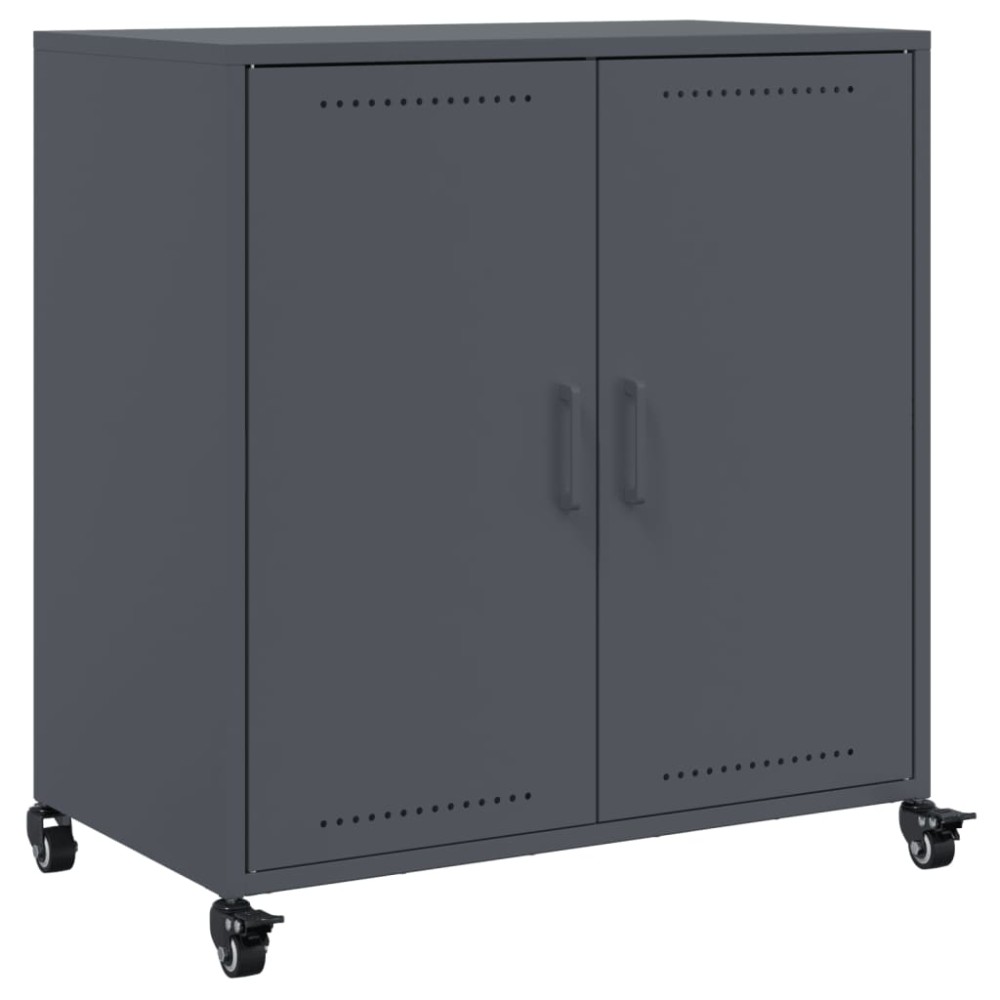 vidaXL Μπουφές Ανθρακί 68x39x72 εκ. από Ατσάλι