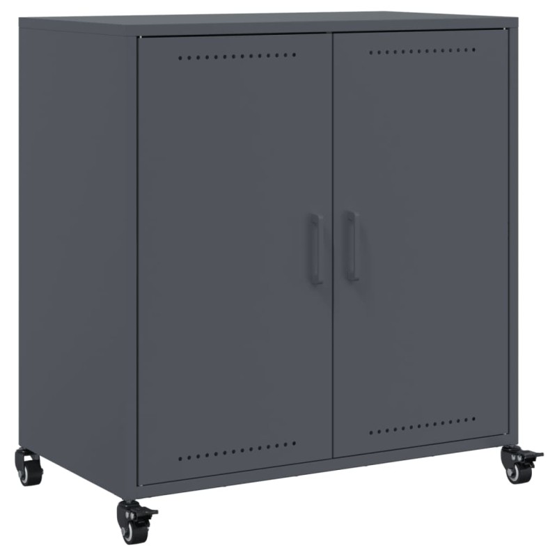 vidaXL Μπουφές Ανθρακί 68x39x72 εκ. από Ατσάλι