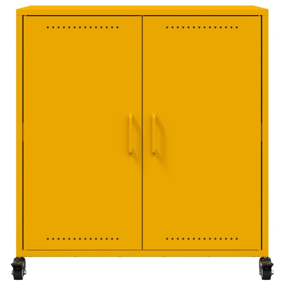 vidaXL Ντουλάπι Μουσταρδί 68x39x72 εκ. από Ατσάλι