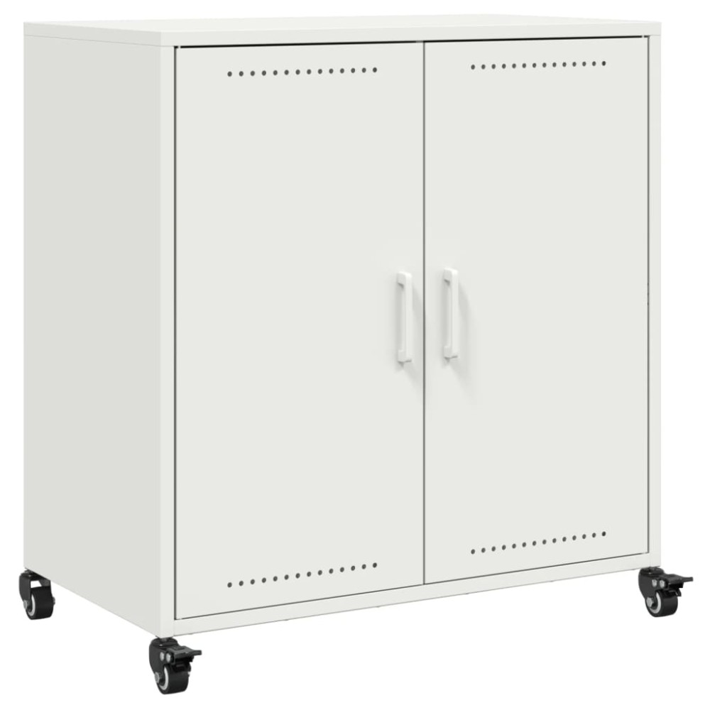 vidaXL Ντουλάπι Λευκό 68x39x72 εκ. από Χάλυβα