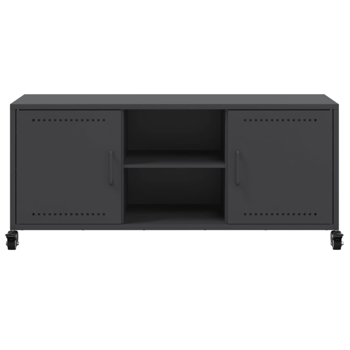 vidaXL Έπιπλο Τηλεόρασης Μαύρο 100,5x39x43,5 εκ. Ατσάλι