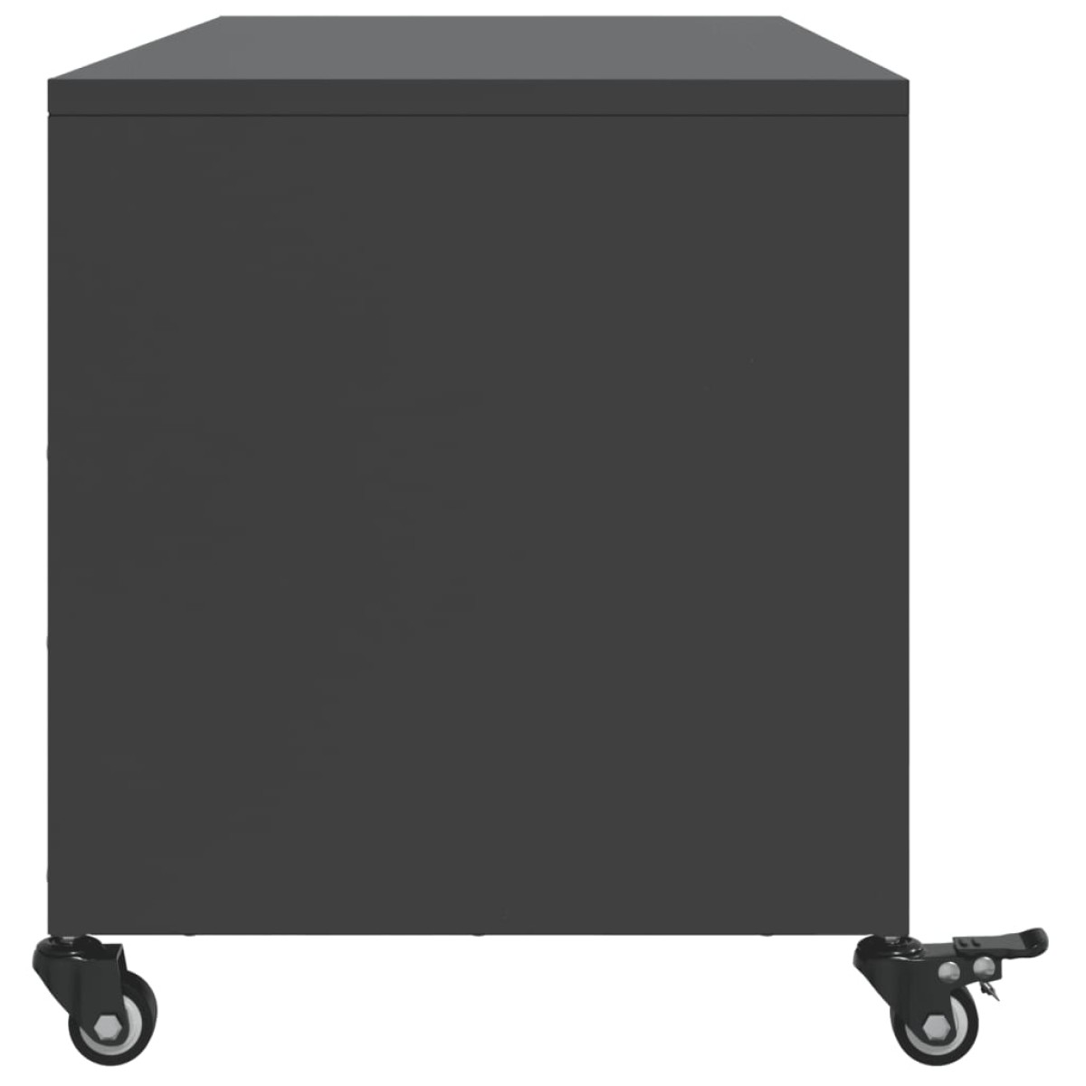 vidaXL Έπιπλο Τηλεόρασης Μαύρο 100,5x39x43,5 εκ. Ατσάλι