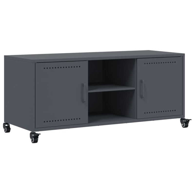 vidaXL Έπιπλο Τηλεόρασης Ανθρακί 100,5x39x43,5εκ. Ατσάλι