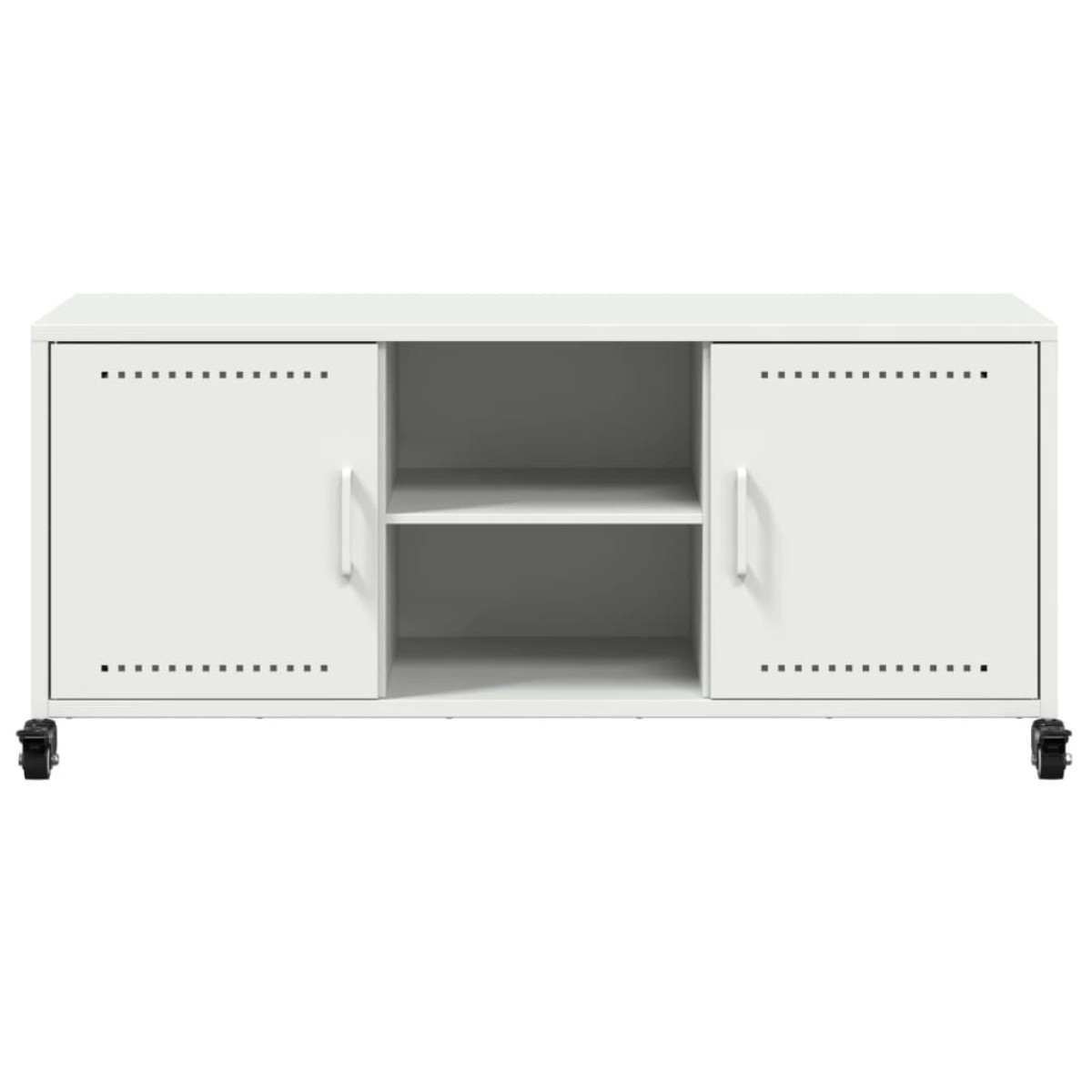 vidaXL Έπιπλο Τηλεόρασης Λευκό 100,5x39x43,5 εκ. Ατσάλι