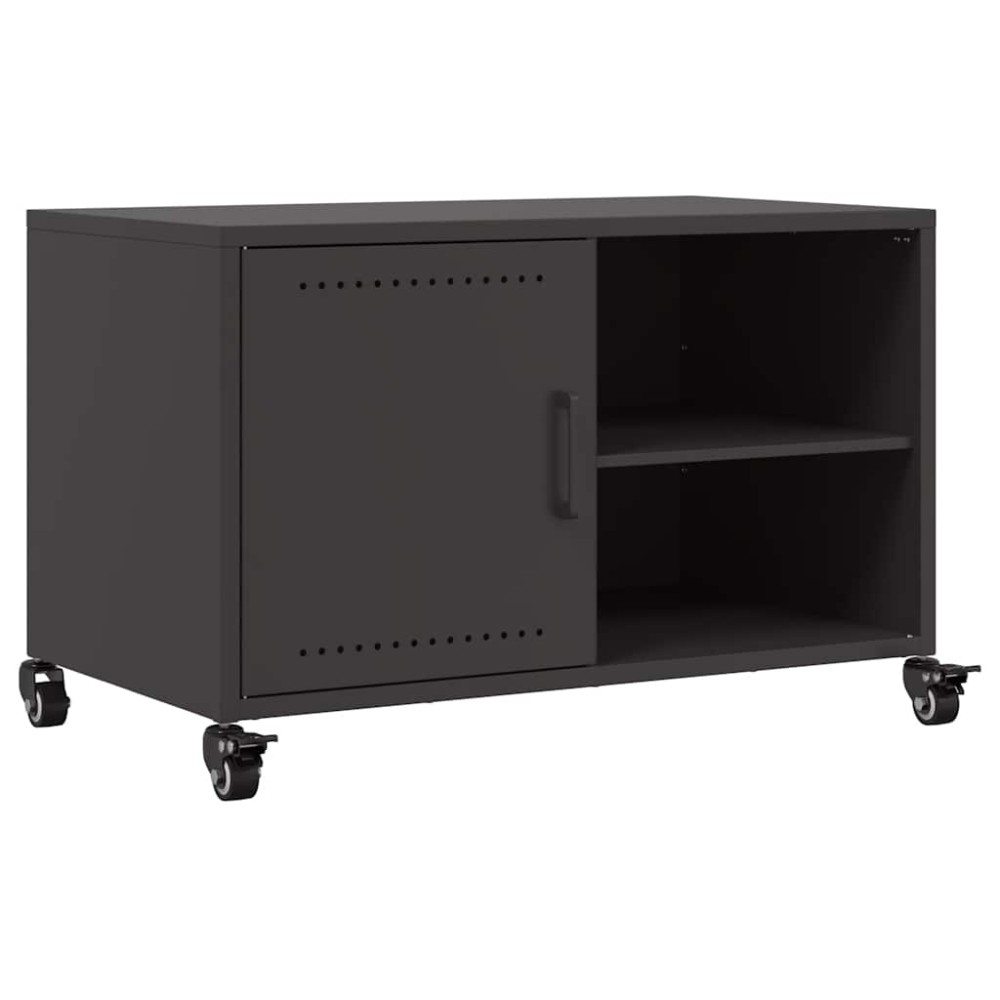 vidaXL Έπιπλο Τηλεόρασης Μαύρο 68x39x43,5 εκ. Χάλυβας