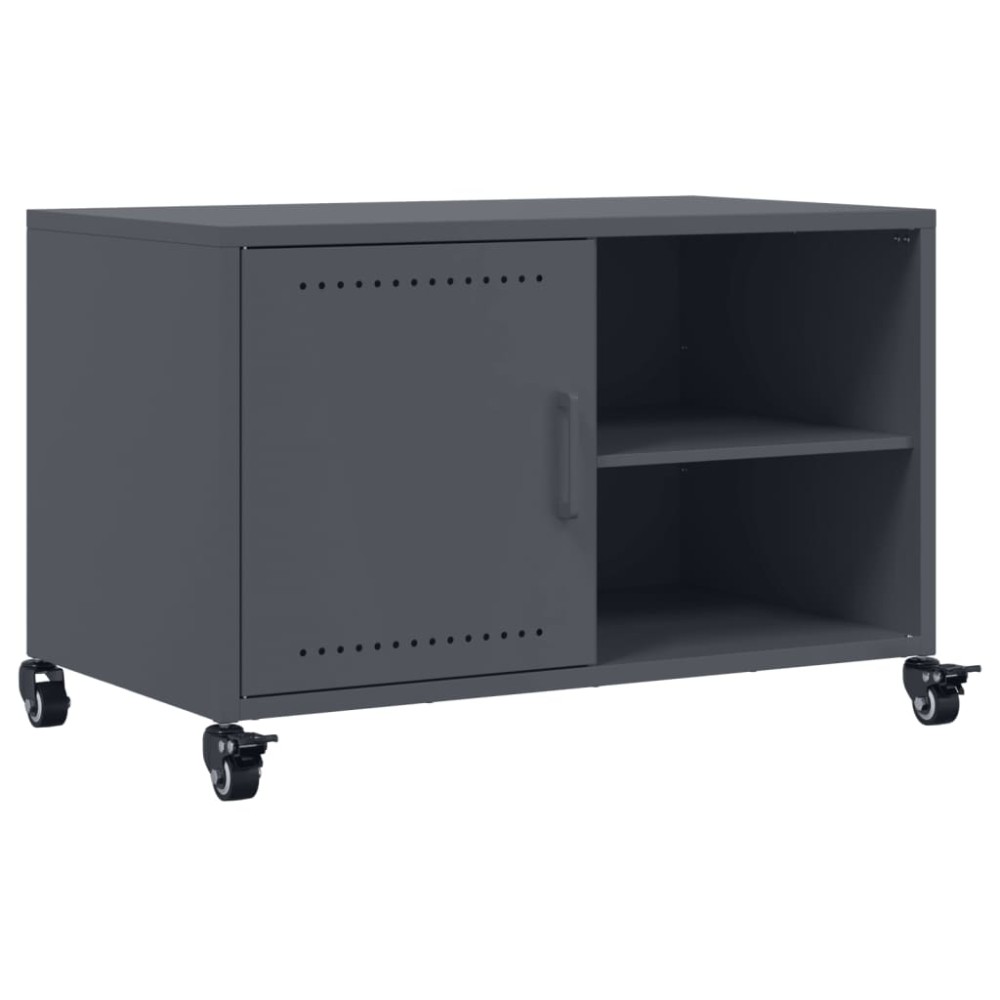 vidaXL Έπιπλο Τηλεόρασης Μαύρο 68x39x43,5 εκ. Χάλυβας