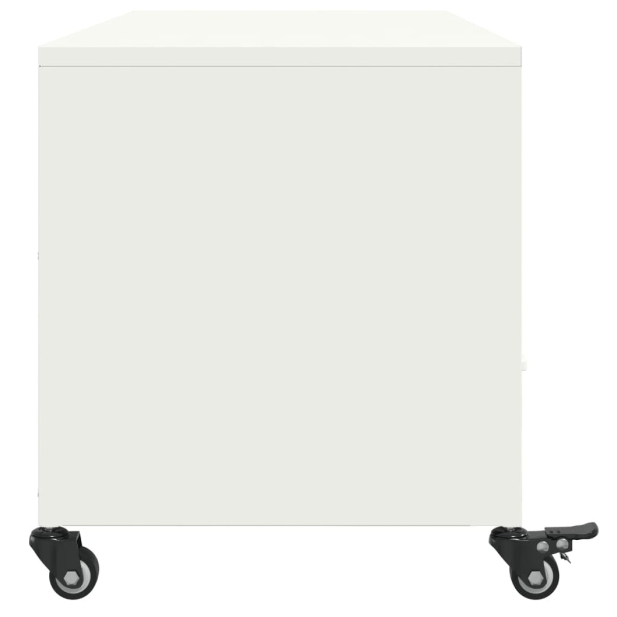 vidaXL Έπιπλο Τηλεόρασης Λευκό 100,5x39x43,5 εκ. Ατσάλι