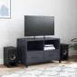vidaXL Έπιπλο Τηλεόρασης Μαύρο 68x39x43,5 εκ. Χάλυβας