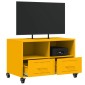 vidaXL Έπιπλο Τηλεόρασης Μουσταρδί Κίτρινο 68x39x43,5 εκ. από Ατσάλι