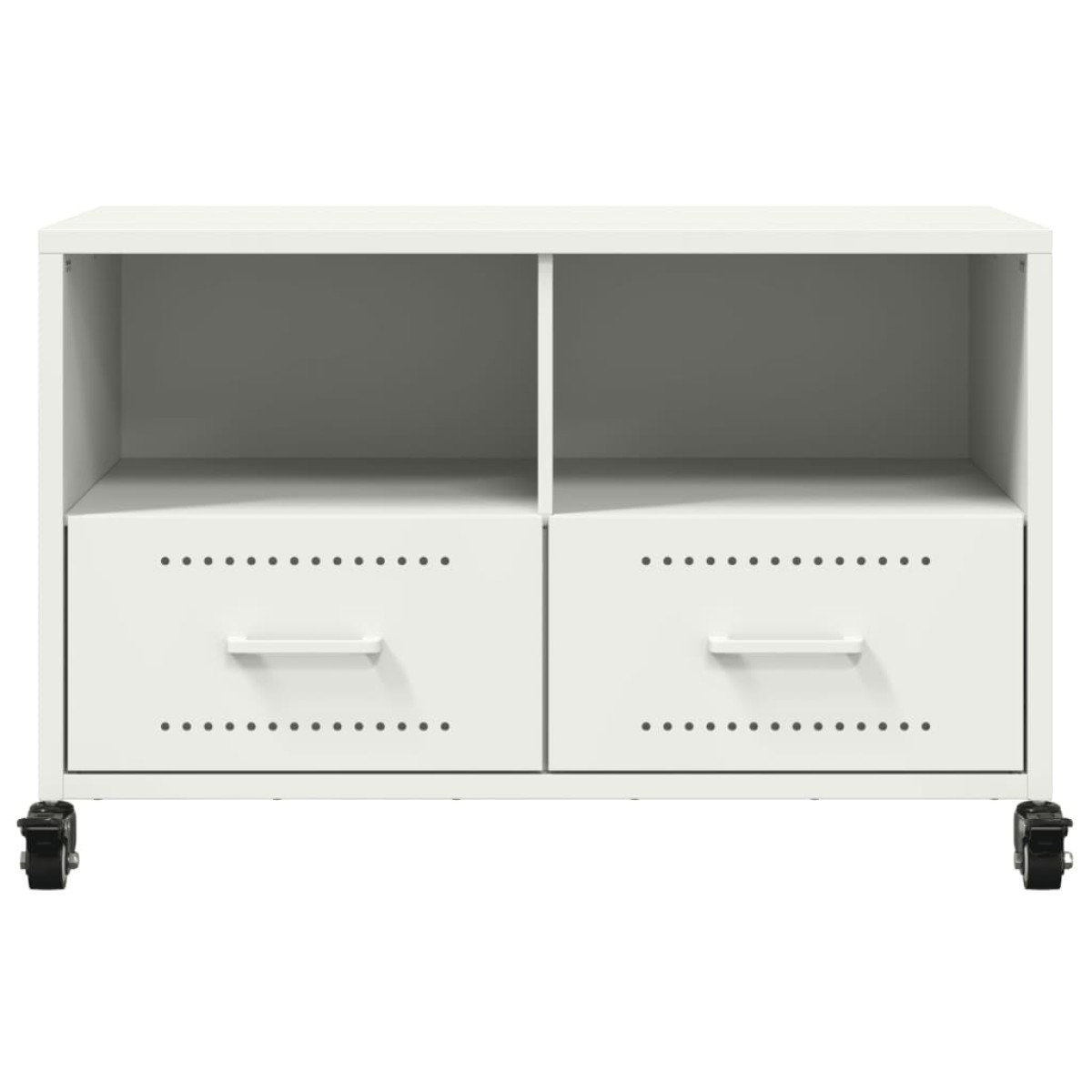 vidaXL Έπιπλο Τηλεόρασης Λευκό 68 x 39 x 43,5 εκ. Χάλυβας