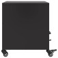 vidaXL Κομοδίνο Μαύρο 36x39x43,5 εκ. από Χάλυβα