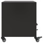 vidaXL Κομοδίνα 2 τεμ. Μαύρο 36x39x43,5 εκ. από Χάλυβα