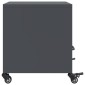 vidaXL Κομοδίνα 2 τεμ. Ανθρακί 36x39x43,5 εκ. από Χάλυβα