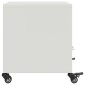vidaXL Κομοδίνα 2 τεμ. Λευκό 36x39x43,5 εκ. από Χάλυβα