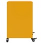 vidaXL Κομοδίνο Μουσταρδί 36x39x59 εκ. από Χάλυβα