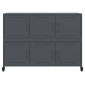 vidaXL Ντουλάπι Ανθρακί 100,5x39x72 εκ. από Χάλυβα